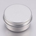 Aluminiumburkar 10ml Platinumfärgade 3,55x1,8cm med skruvlock, 2-pack