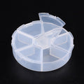 Plastbox 7,8cm med 6 individuella lock & fack, 1st