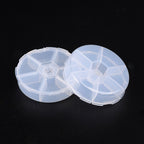 Plastbox 7,8cm med 6 individuella lock & fack, 1st