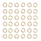 Bindringar 3mm 18K Guldpläterade Nickelfria, 50-pack