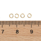 Bindringar 3mm 18K Guldpläterade Nickelfria, 50-pack