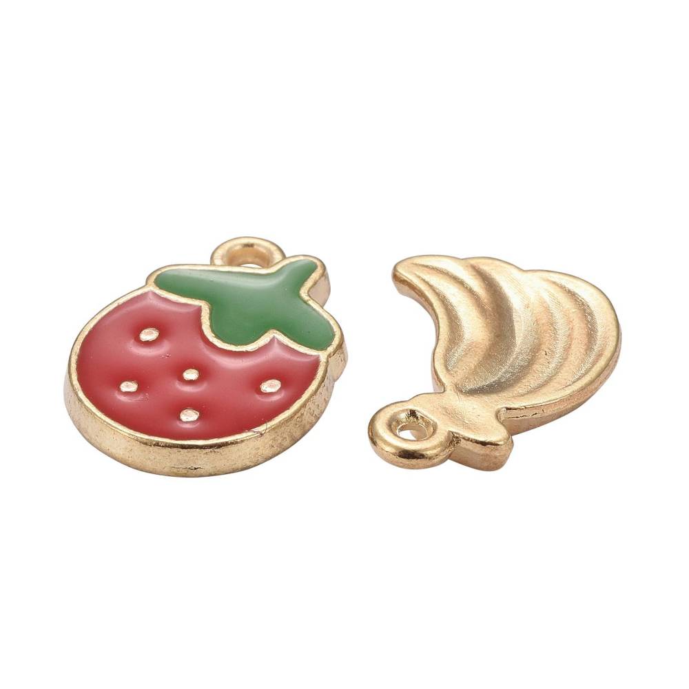 Emaljberlocker Mixade Frukter, 12-pack