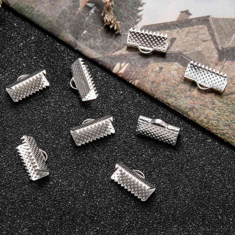 Bandklämmor 7x13mm Silverpläterade, 10-pack