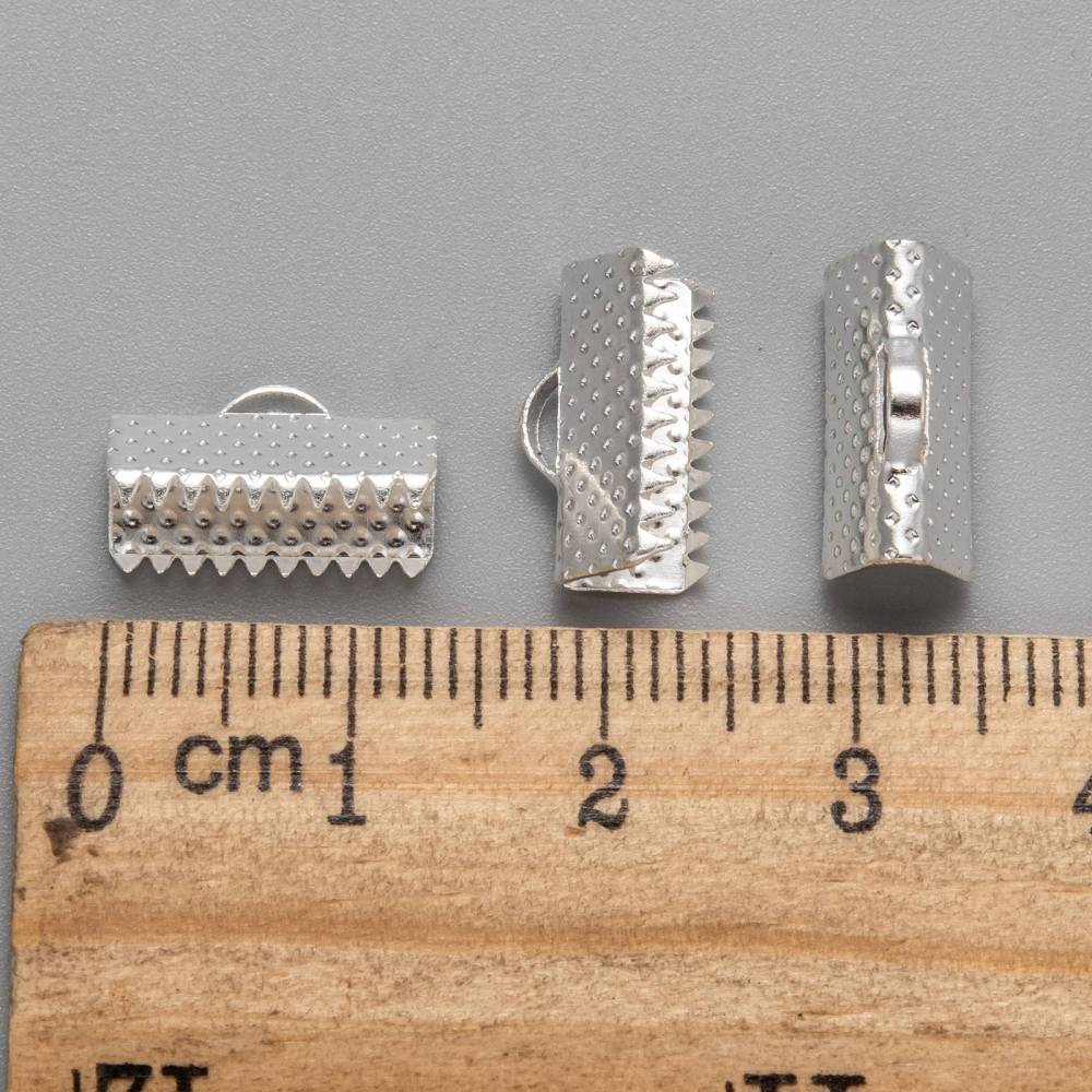 Bandklämmor 7x13mm Silverpläterade, 10-pack