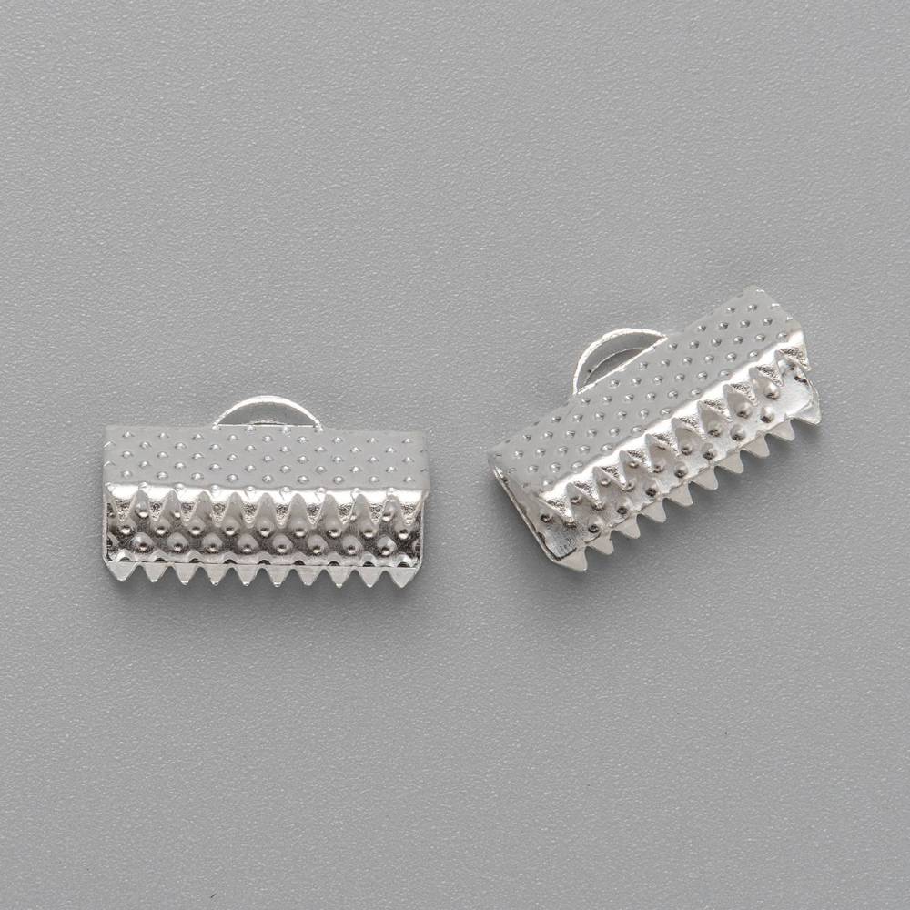 Bandklämmor 7x13mm Silverpläterade, 10-pack