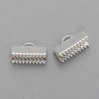 Bandklämmor 7x13mm Silverpläterade, 10-pack