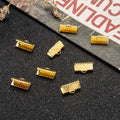 Bandklämmor 7x13mm Guldpläterade, 10-pack