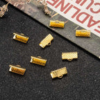Bandklämmor 7x13mm Guldpläterade, 10-pack