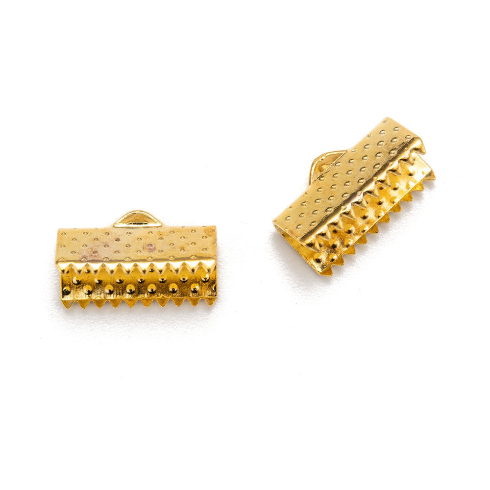 Bandklämmor 7x13mm Guldpläterade, 10-pack