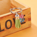 Tofsberlocker 35x10mm Tassels i Mixade Slumpade Färger, 10-pack