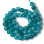 Kvarts 8mm Amazonitfärgade Naturliga Ädelstenar, 1 sträng