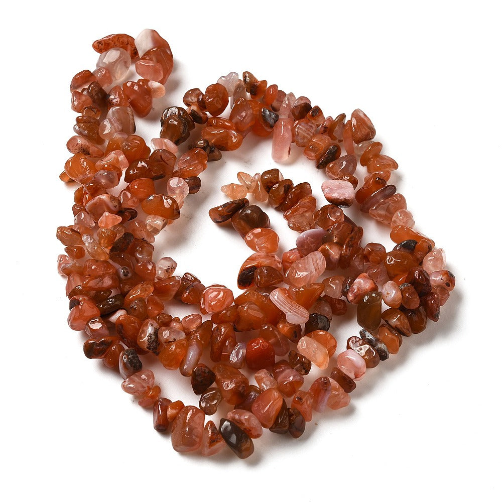 Agate Kristallchips 5-8mm Naturliga Ädelstenar, Sträng eller 50-pack