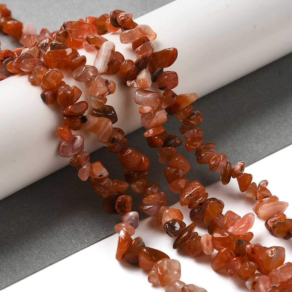 Agate Kristallchips 5-8mm Naturliga Ädelstenar, Sträng eller 50-pack