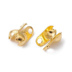 Små Knutgömmor 6x3mm Gyllene, 20-pack