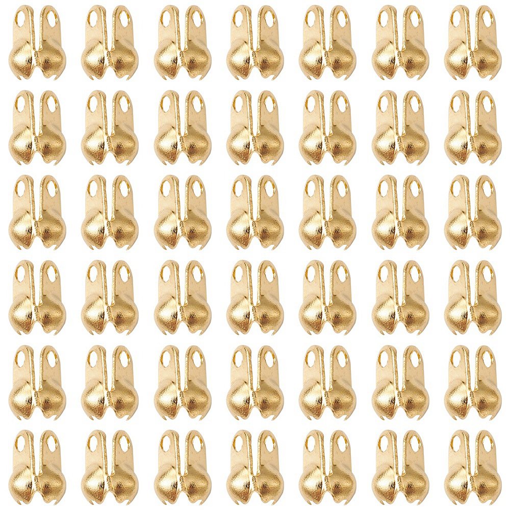 Små Knutgömmor 6x3mm Gyllene, 20-pack