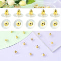 Bakstycken 11x6,5mm anpassade för tyngre stiftörhängen studs, 10-pack