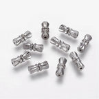 Skruvlås Avslut 11x4,5mm Platinumpläterade till Armband & Halsband, 6-pack