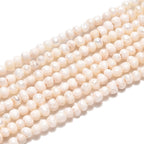 Äkta Sötvattenpärlor Pyttesmå 1,5-2,5mm x 1,5-4,5mm Beige Potatisformade, 1 sträng (ca 180st)