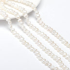 Äkta Sötvattenpärlor 5-6mm Creamy White Grade A Two Side Polished, 20-pack