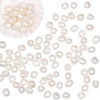 Äkta Sötvattenpärlor 5-6mm Creamy White Grade A Two Side Polished, 20-pack