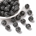 Strasspärlor Discobollar 10mm Hematit, 10-pack