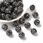 Strasspärlor Discobollar 10mm Hematit, 10-pack
