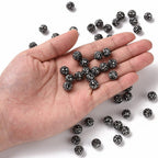 Strasspärlor Discobollar 10mm Hematit, 10-pack