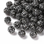 Strasspärlor Discobollar 10mm Hematit, 10-pack