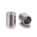 Bandavslut Ändhylsor Cord ends i Rostfritt Stål 7×6 mm, 6-pack