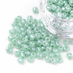Seed Beads 4mm Ceylon Aqua, 30 gram (ca350st)