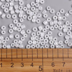 Seed Beads 4mm Ceylon Vit, 30 gram (ca350st)