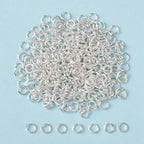 Bindringar 6x1mm Silverpläterade Nickelfria, 50-pack