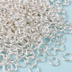 Bindringar 6x1mm Silverpläterade Nickelfria, 50-pack