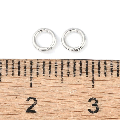 Bindringar 4x0,7mm Platinapläterade Nickelfria, 50-pack