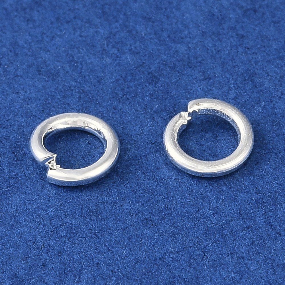 Bindringar 4x0,7mm 925 Silverpläterade Nickelfria, 50-pack