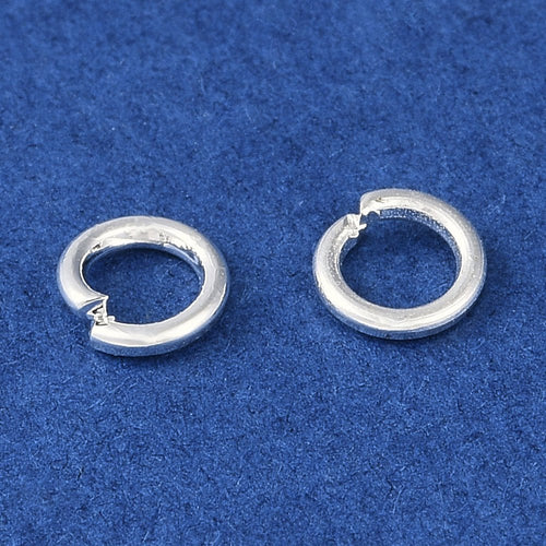 Bindringar 4x0,7mm 925 Silverpläterade Nickelfria, 50-pack