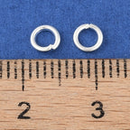Bindringar 4x0,7mm 925 Silverpläterade Nickelfria, 50-pack