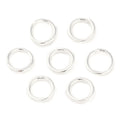 Bindringar 6x0,9mm 925 Silverpläterade Nickelfria, 50-pack