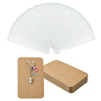 Nyckelrings-Smyckeskort Displaykort 12x7,5cm + Cellofanpåsar, 10-pack