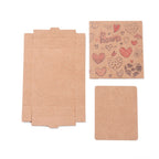 Boxar Smyckeskort Displaykort 7,3x5,4cm Hjärtmönster, 6-pack