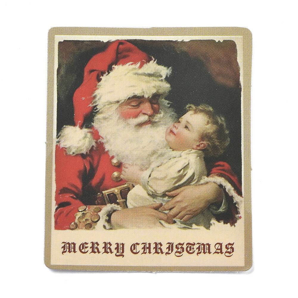 Klistermärken Vackra Retro Julmotiv, 50st olika motiv