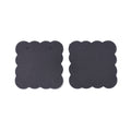 Smyckeskort Displaykort 50x51mm Svarta utan tryck, 10-pack