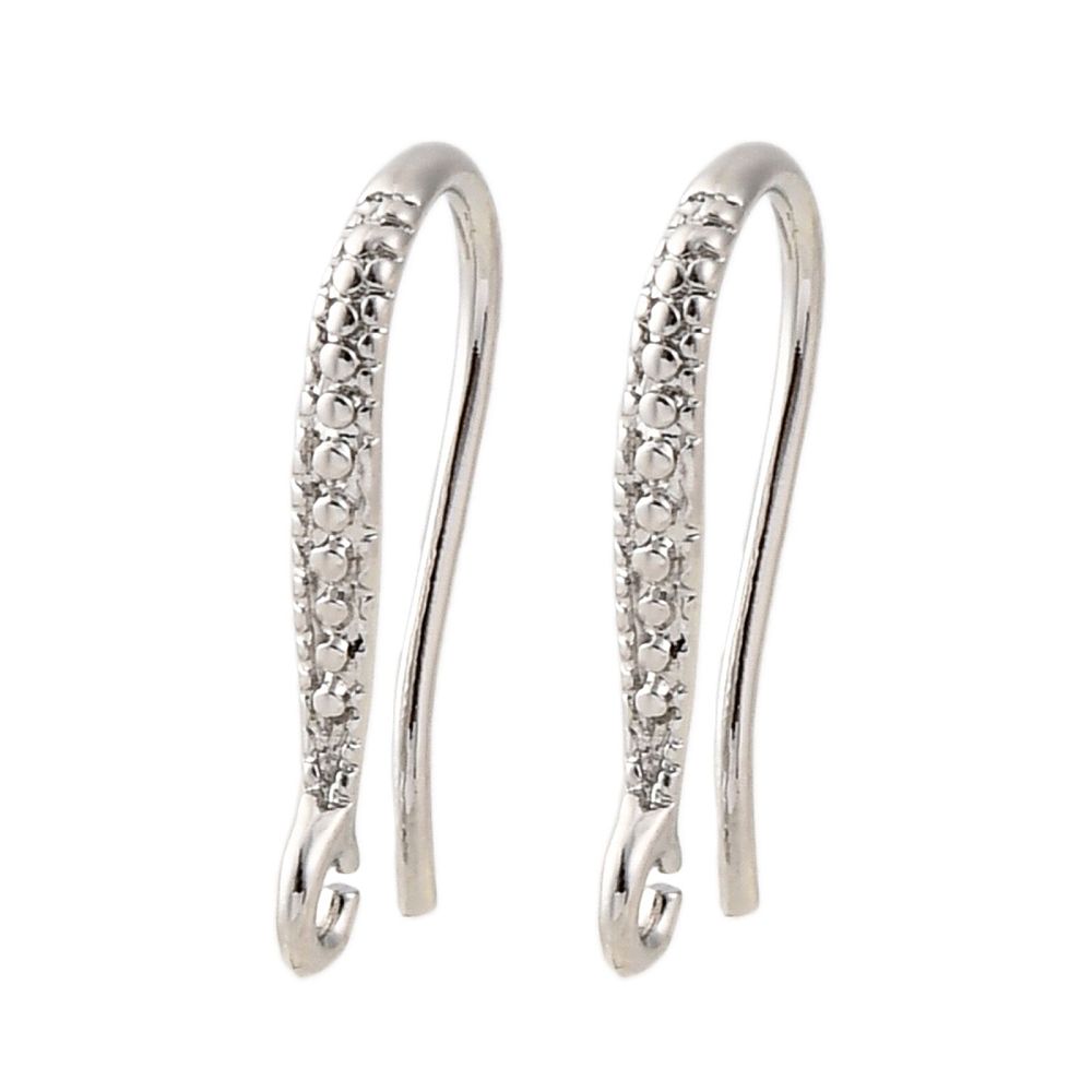 Eleganta Örhängeskrokar 16,5mm Platinapläterade Nickelfria, 2 par