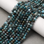 Facetterade Apatit 4mm Naturliga Ädelstenar, 1 sträng (ca 38cm)