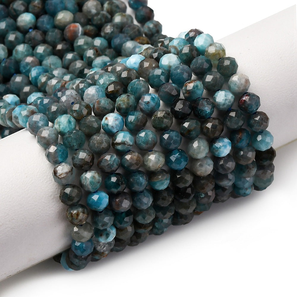Facetterade Apatit 4mm Naturliga Ädelstenar, 1 sträng (ca 38cm)