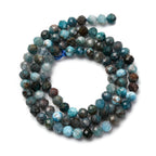 Facetterade Apatit 4mm Naturliga Ädelstenar, 1 sträng (ca 38cm)