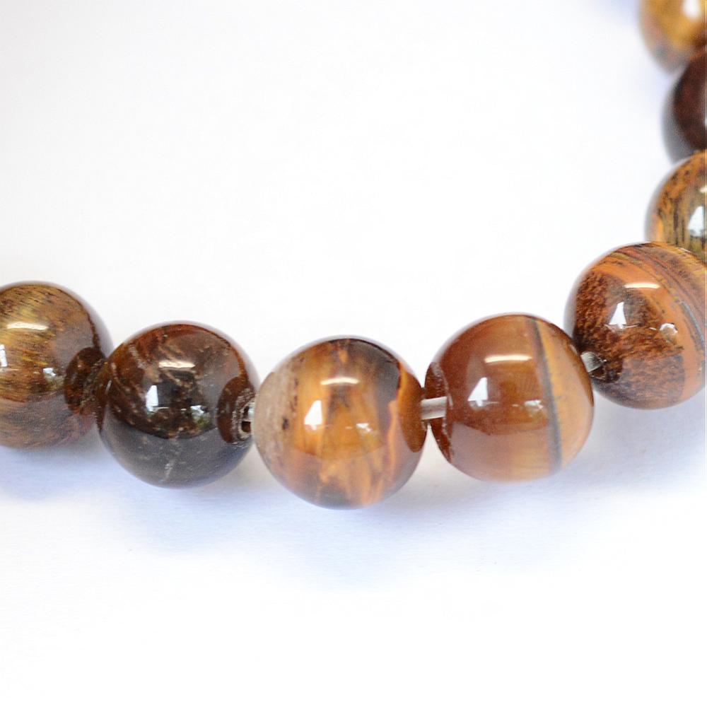 Tigeröga Tiger Eye 6mm Naturliga Ädelstenar, 1 sträng (ca 38cm)