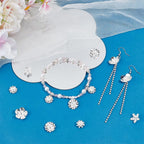 Pärlhattar Blompistiller Pläterade med äkta 925 Sterlingsilver, 8-pack
