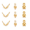 Knutgömmor 7x4mm Guldpläterad Mässing, 20-pack