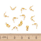 Knutgömmor 7x4mm Guldpläterad Mässing, 20-pack